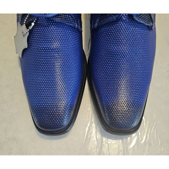 LibertyZeno Royal Blue Textured Oxford Dress Shoes Men’s 10.5 New Box Dust Bags main image 7